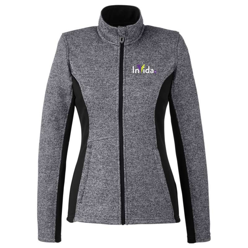 Spyder 187335 Ladies' Constant Full-Zip Sweater Fleece Jacket - FRNTIER/  BLK/ WH